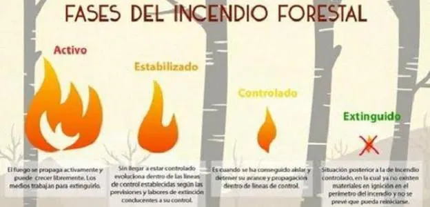 Última Hora Del Incendio De Azuébar | Las Cuatro Fases De Un Incendio ...